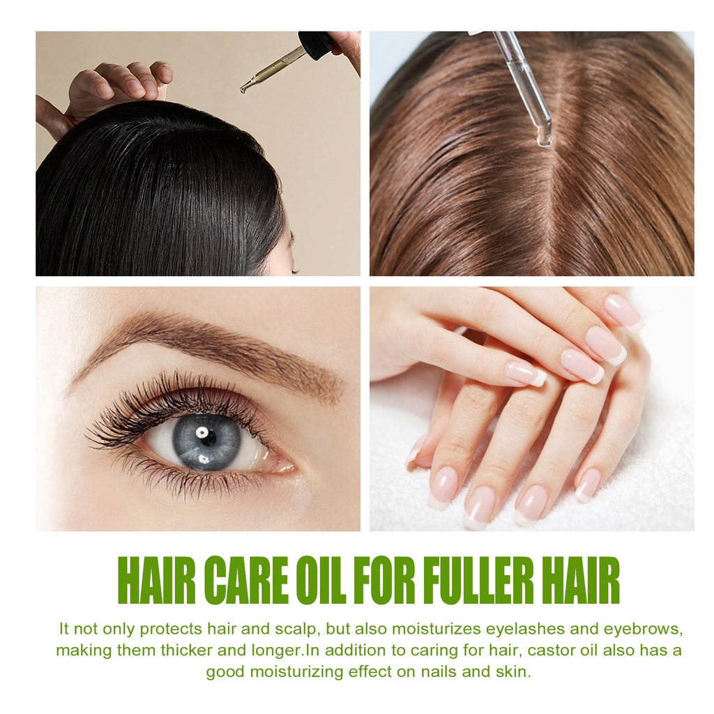 Organic Castor Oil, Moisturizing And Smoothing Hair Repair Ironing And Dyeing Damaged Dry Hair Care Essential Oil