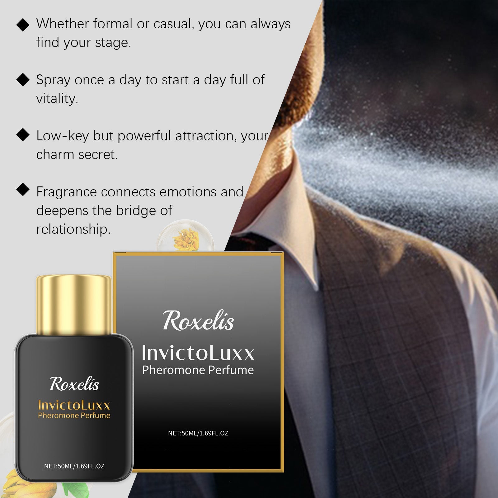 Strong Bergamot Perfume Perfume Lasting Fragrance Men Fresh And Natural Exudes Charm Niche Fragrance
