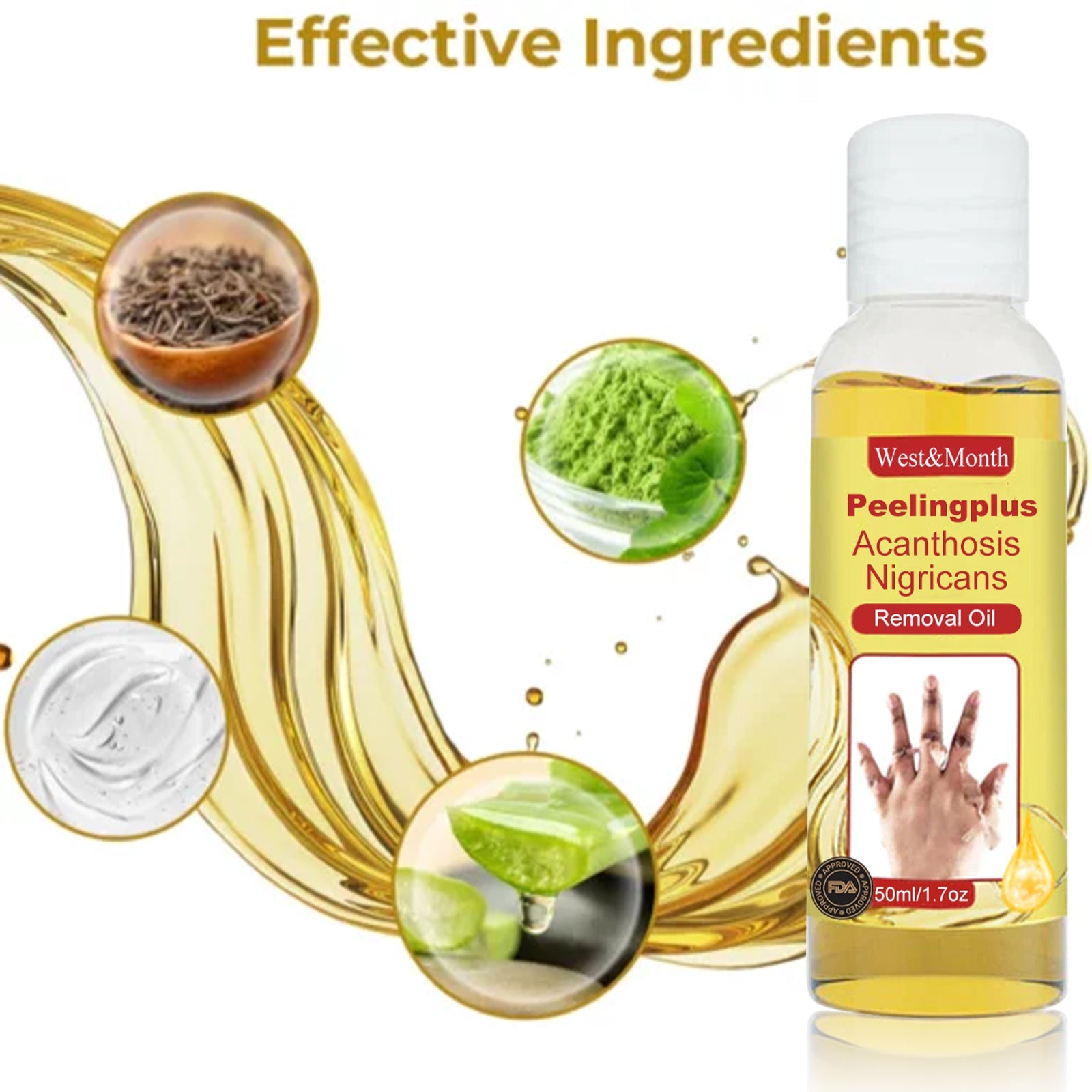 Acanthosis Nigricans Removal Oil, Exfoliating Light Black Brightening And Beauty Skin Oil