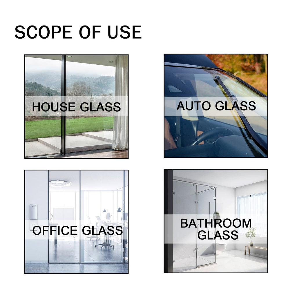 Nano Coat One Way Mirror Sponge, Car Windshield Bathroom Office Floor-To-Ceiling Window Glass Nanosponge Wipe