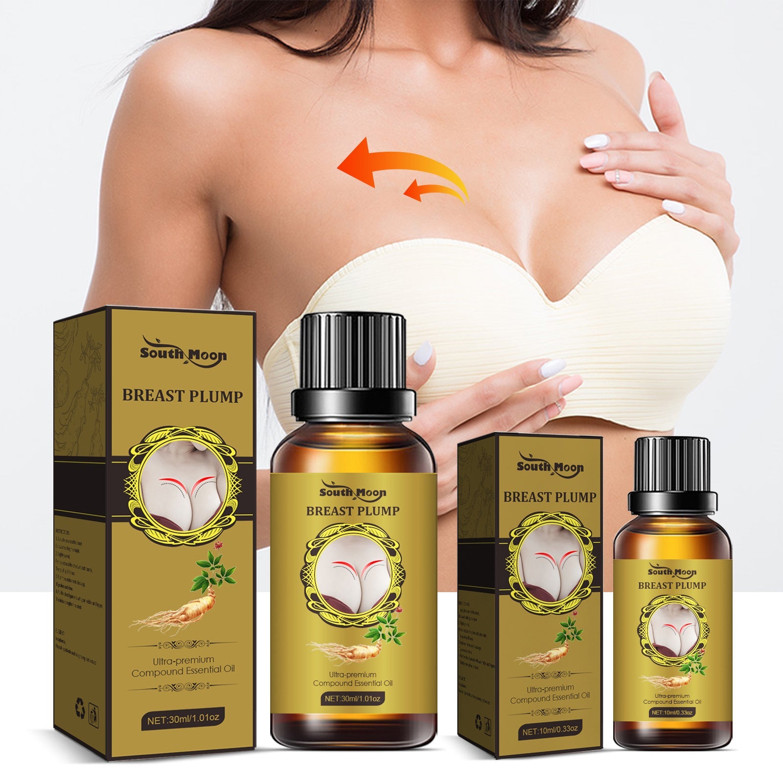 Chest Essential Oil Volumizing Milk Lift Relaxant Chest Full Firming Care Essential Oil