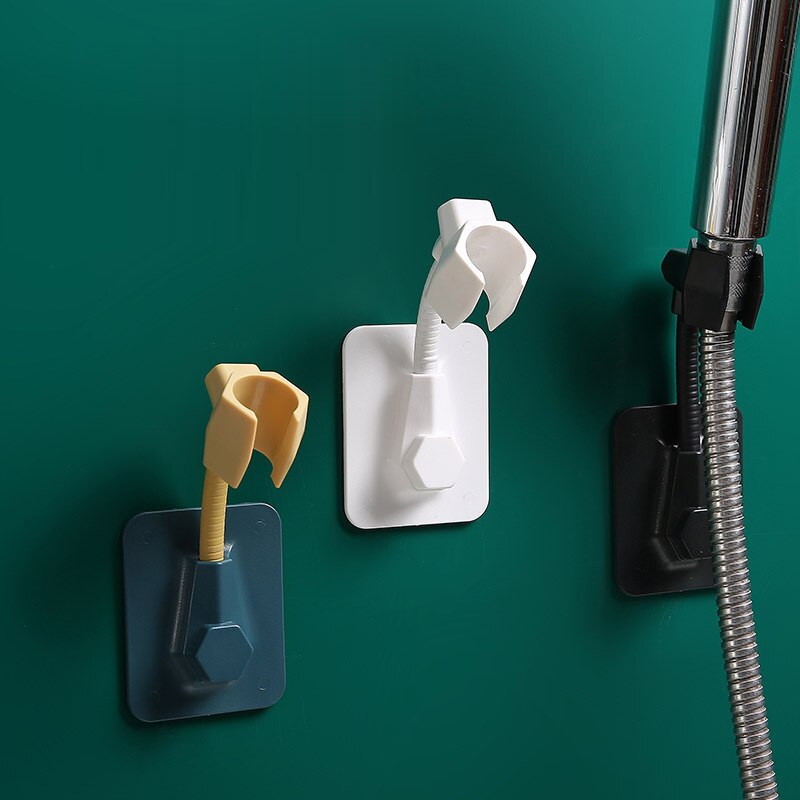 Universal Adjustable Shower Bracket Paste-type Shower Nozzle Base Home Bathroom Punch-free Self Adhesive Shower Bracket Base