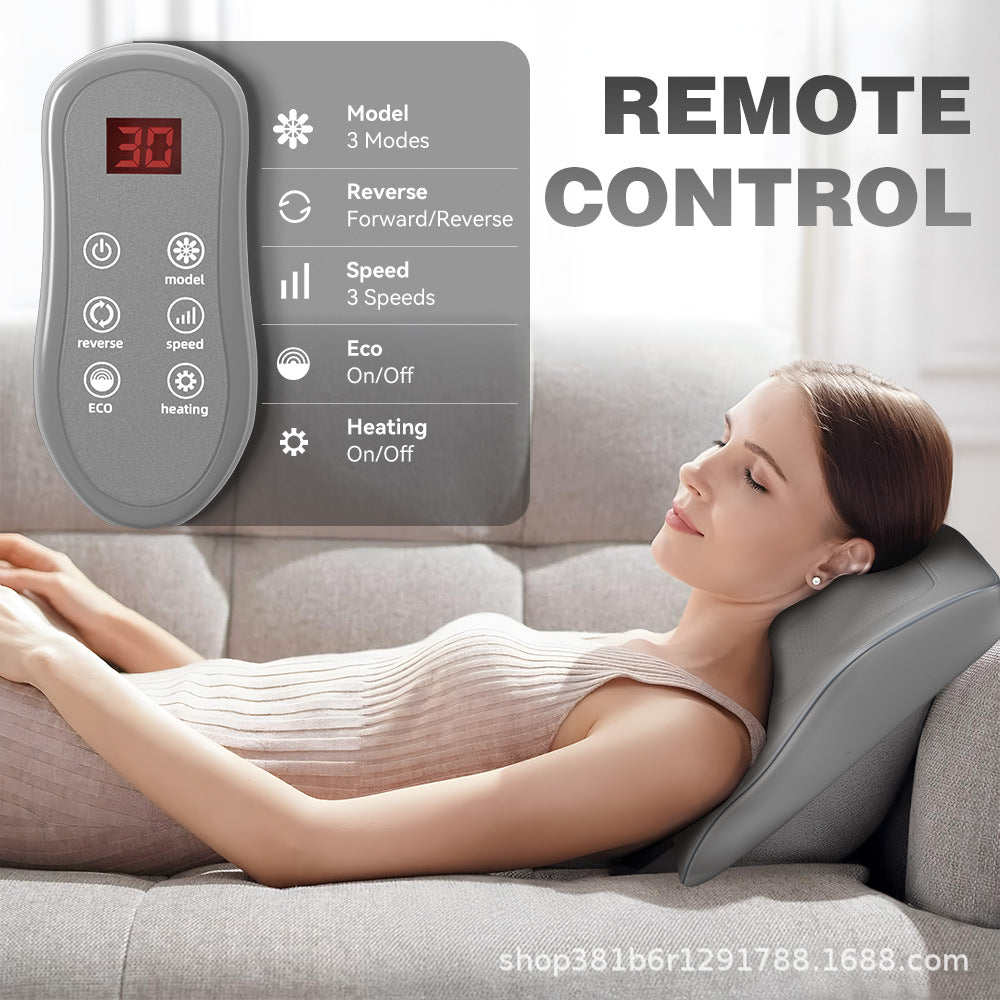 Home Use Multi-Function Massage Pillow for Neck, Shoulder, Waist, and Back with Electric Massager for Shoulder and Cervical Care