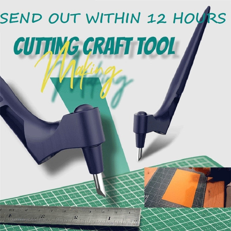 Craft Cutting Tools 360 Rotating Blade Paper-Cutter 3 Replace Blade Craft Cutting Knife DIY Art Wear-Resisting Art Cutting Tool