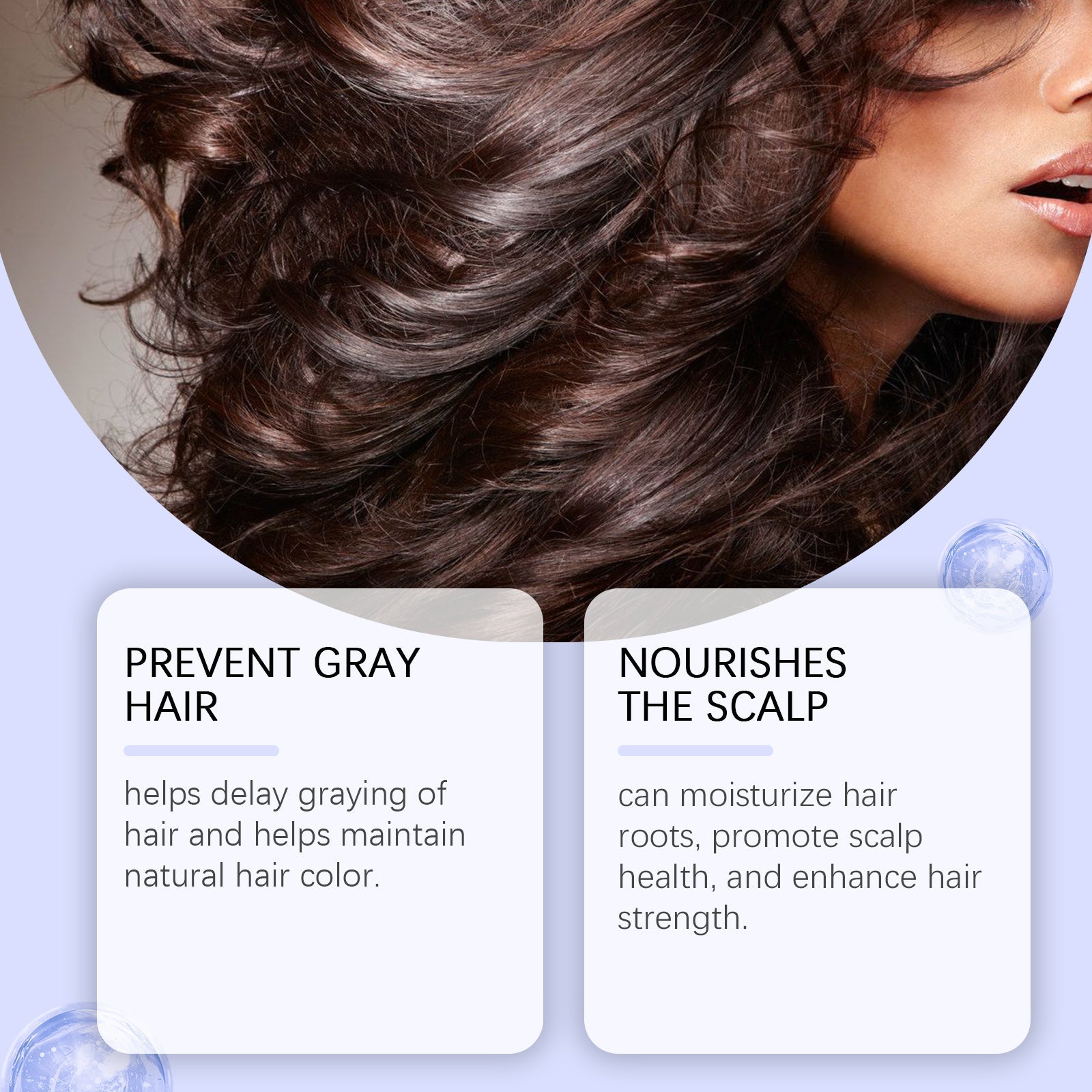 Grey Hair Essence Gentle, Non-Irritating Hair Easy Color Change Moisturizing Soft And Smooth Hair Care Essence