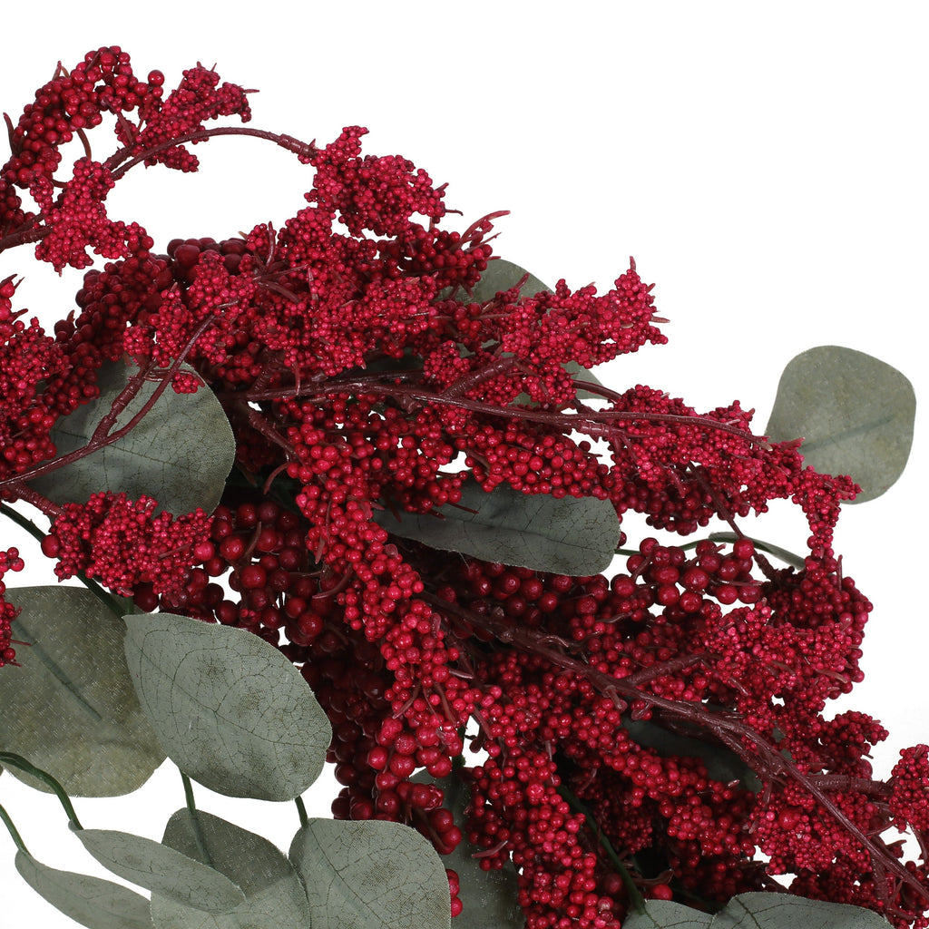 29" EUCALYPTUS/BERRY WREATH
