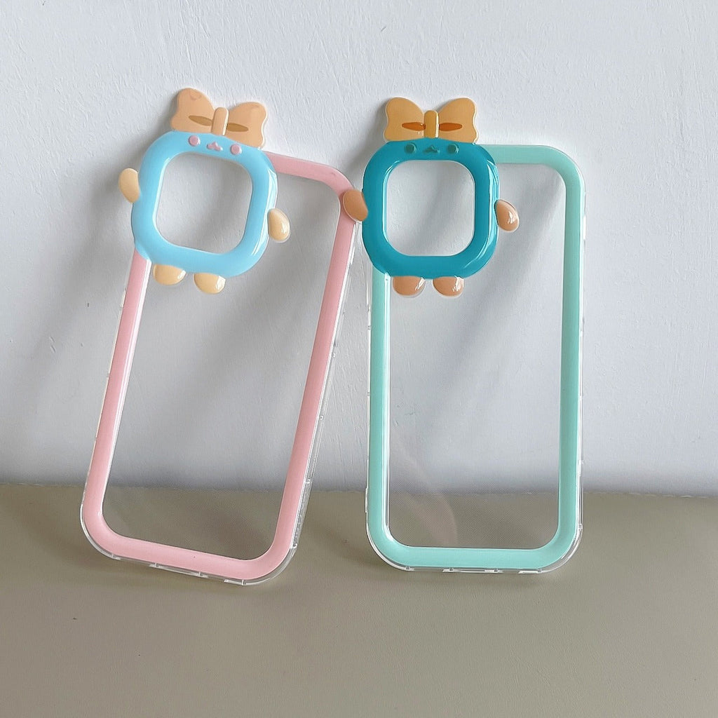 Multi Color Small Monster Lens For Apple iPhone 14maxe Phone Case Angel Eye 12pro Transparent TPU13/XR Soft Cover
