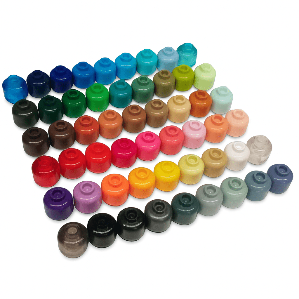 100pcs DIY MOC Building Block Heads