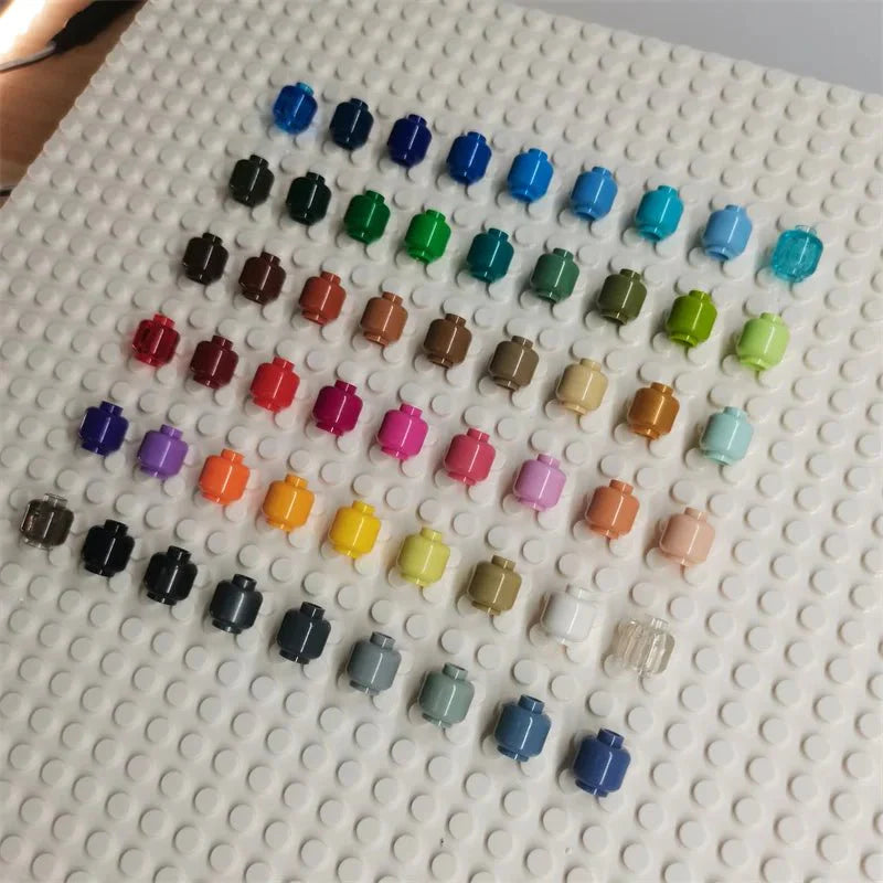 100pcs DIY MOC Building Block Heads