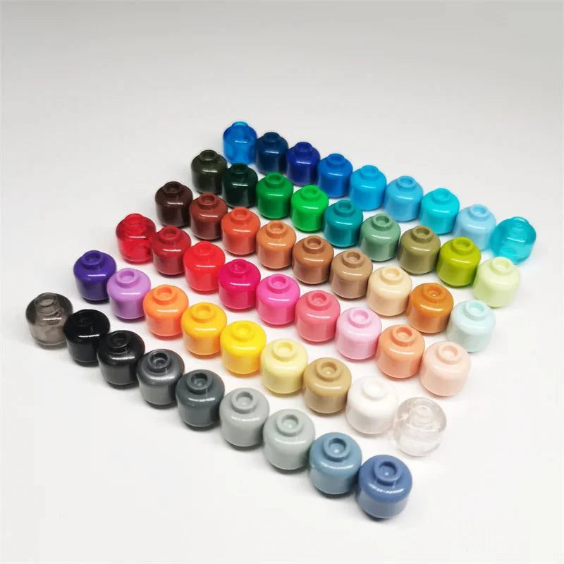 100pcs DIY MOC Building Block Heads