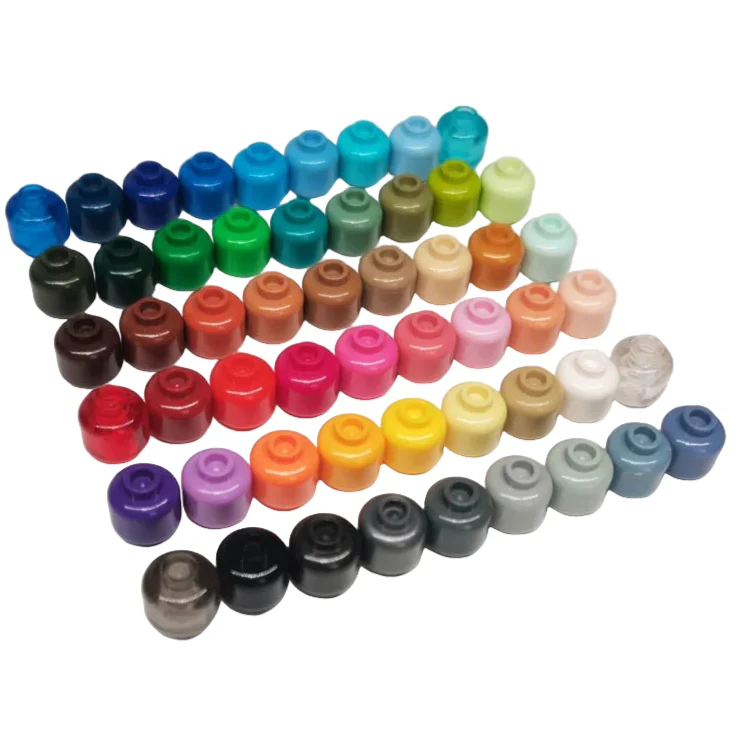 100pcs DIY MOC Building Block Heads