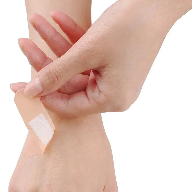 100 Piece Waterproof Adhesive Bandages – Breathable Hemostatic First Aid Strips