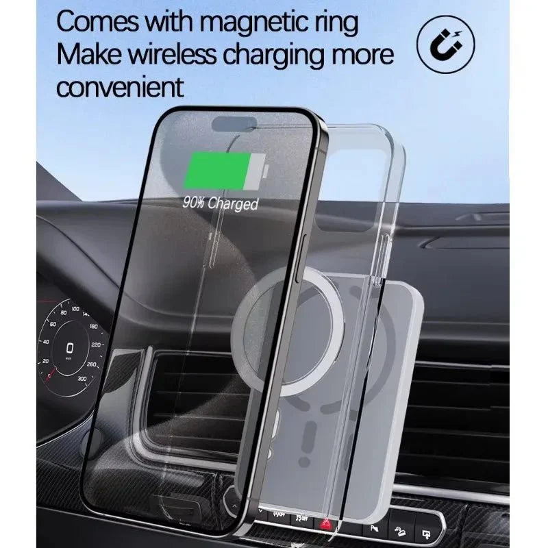 100W Magnetic Wireless Car Charger | Fast Car Phone Holder for iPhone 16 15 14 13 12