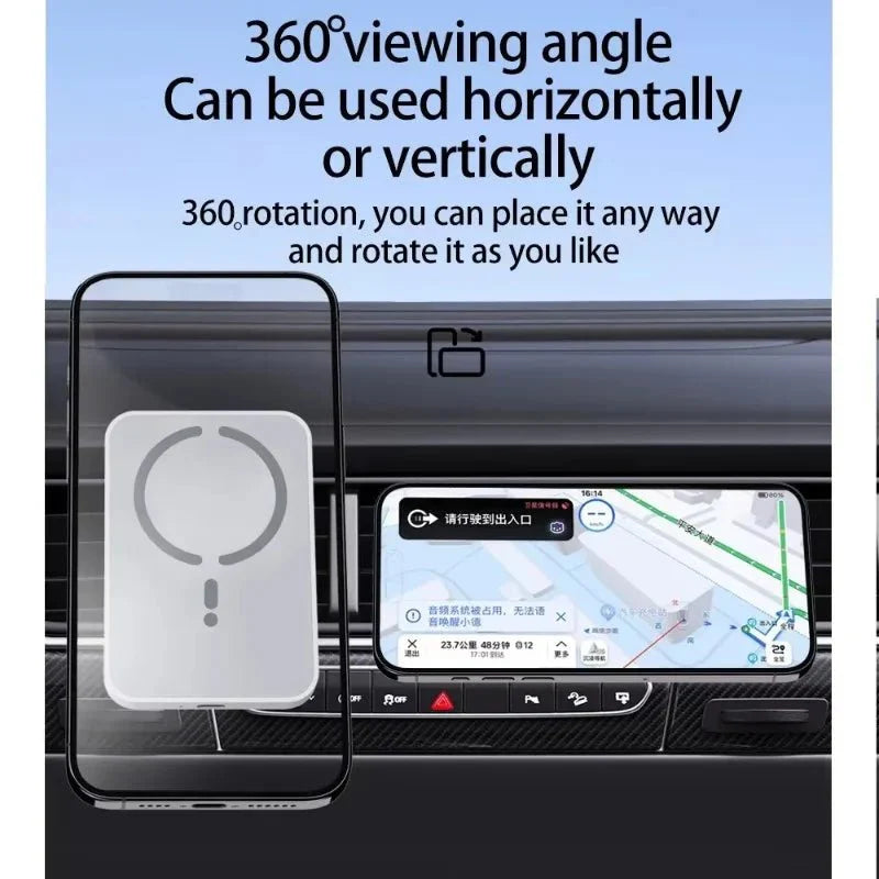 100W Magnetic Wireless Car Charger | Fast Car Phone Holder for iPhone 16 15 14 13 12