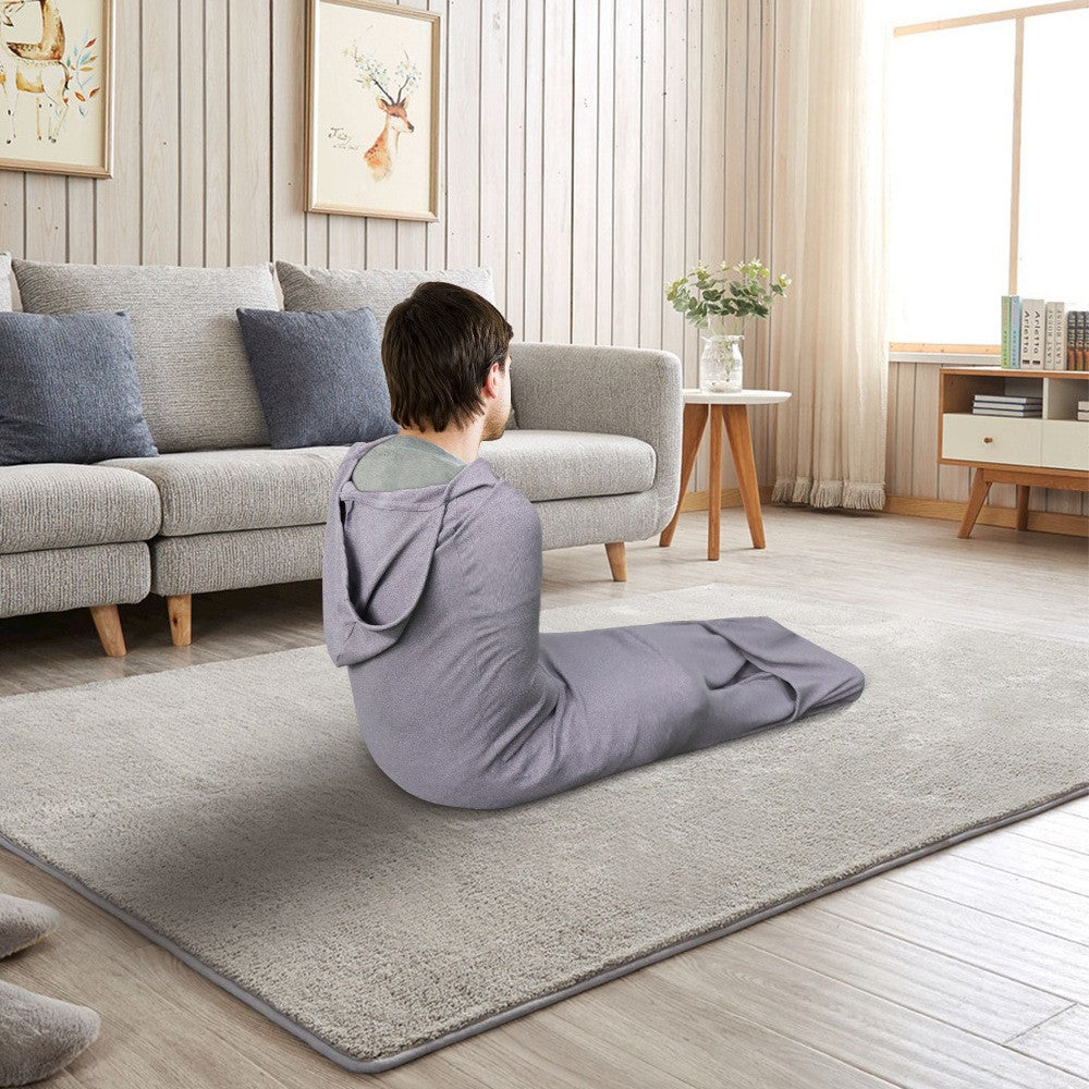 Portable shark sleeping bag for home travel super soft velvet parent-child outfit home sleeping bag ﻿