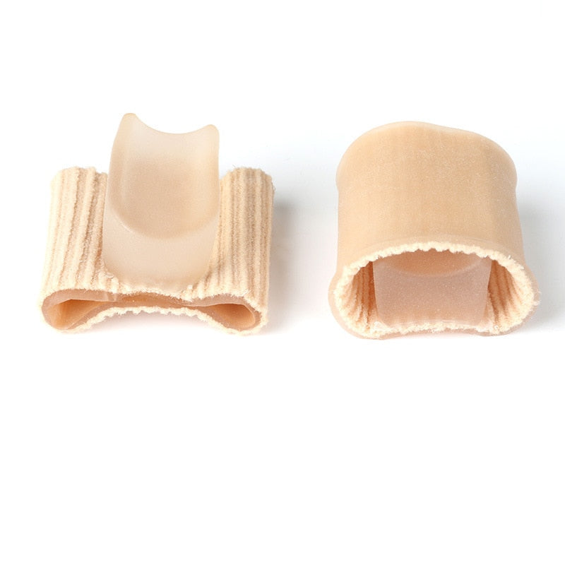 1 pair  Toe Separator Corrector Hallux Valgus Straightener Orthodontic Toe Braces Silicone Toe Foot Cover Care Tool