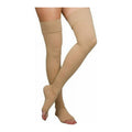 Loving Comfort® Surgical Weight Thigh High Stockings – Firm Compression (XL, Beige)