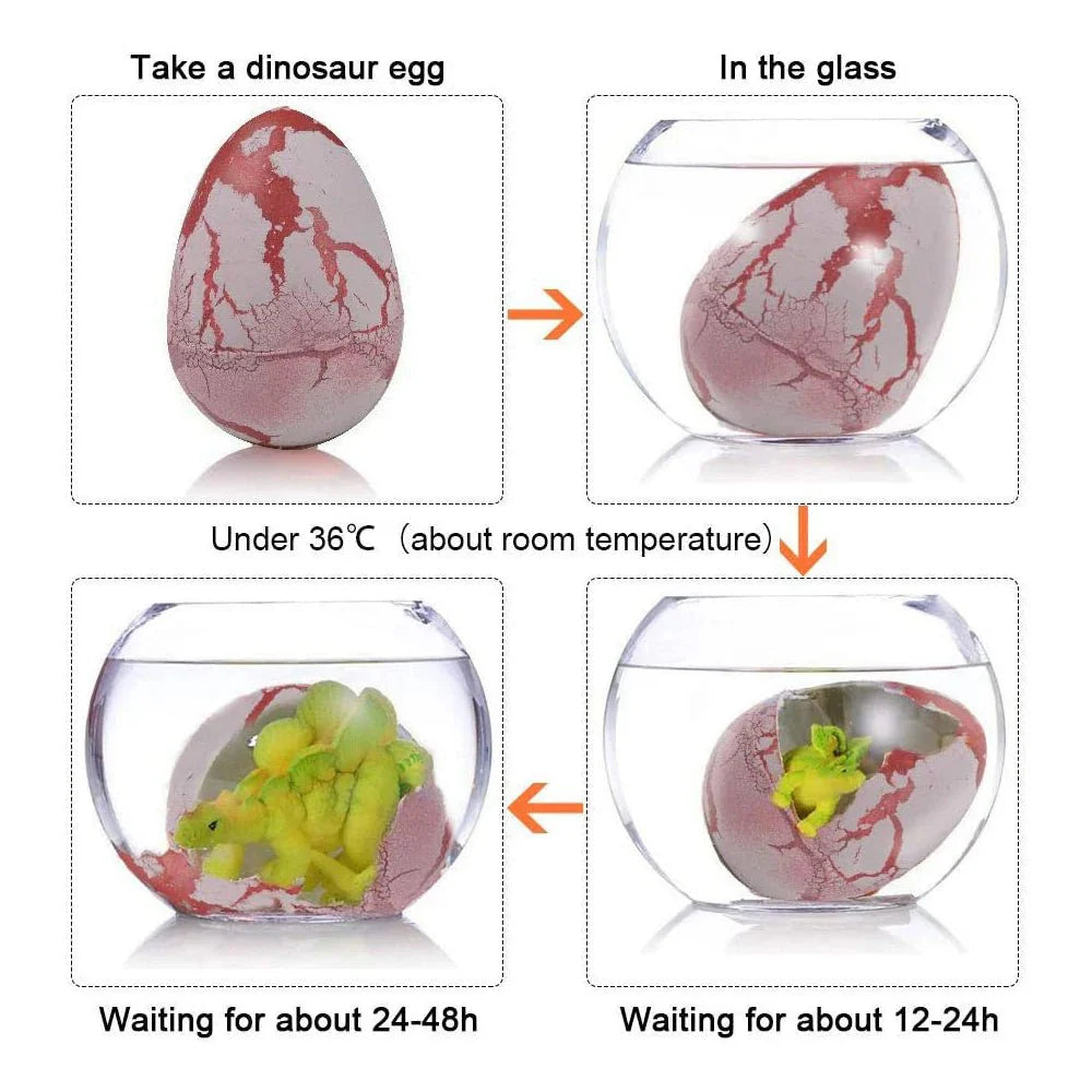 12PCS Dinosaur Eggs – Grow in Water Hatching Science Kit