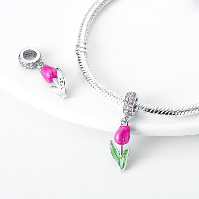 Flower Beaded Pendant Jewelry Accessories Beaded Bracelet Necklace