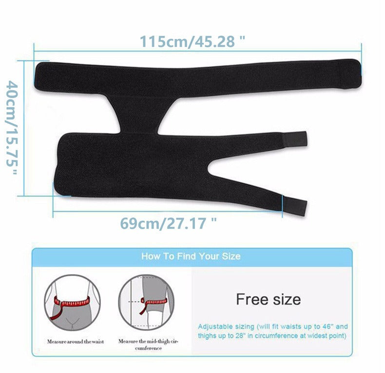 Fitness leg protectors to prevent muscle strain, hip straps to prevent groin strain, exercise thigh and knee protectors