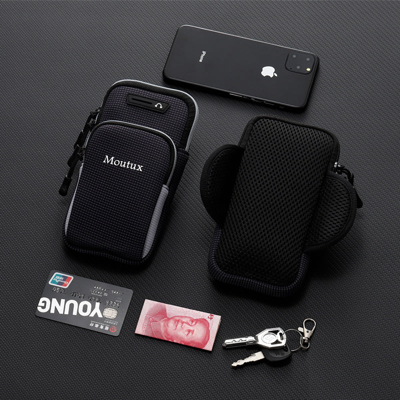 Running phone arm bag men's and women's fitness equipment outdoor handbag wrist bag apple x arm bag sports phone arm cover