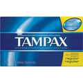 Tampax Cardboard Tampons Regular Absorbency, Anti-Slip Grip, LeakGuard Skirt, Unscented