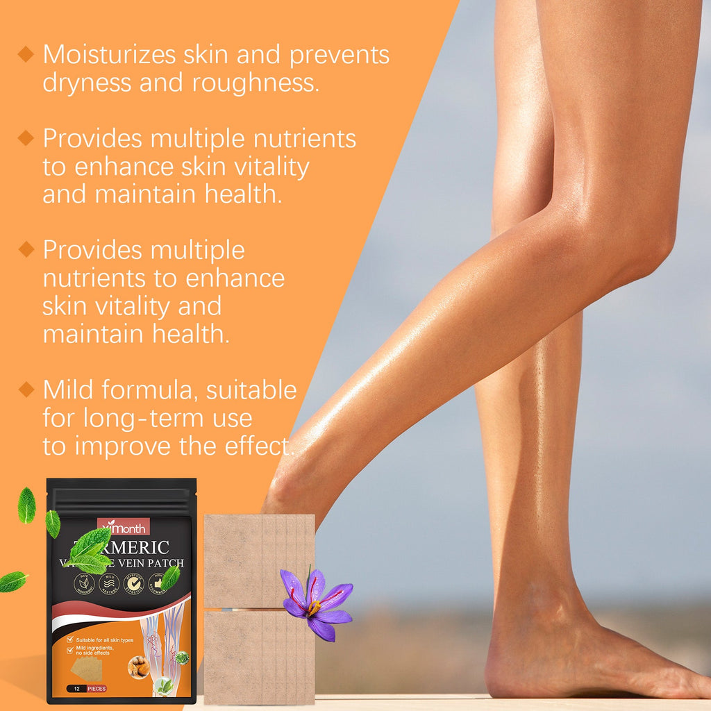 Leg Care Patch To Relieve Leg Discomfort, Blue Veins And Bumps Mild Formula To Protect Leg Vitality