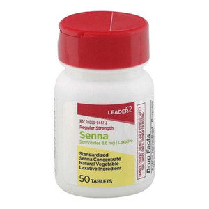 Leader Regular Strength Senna Laxative Tablets