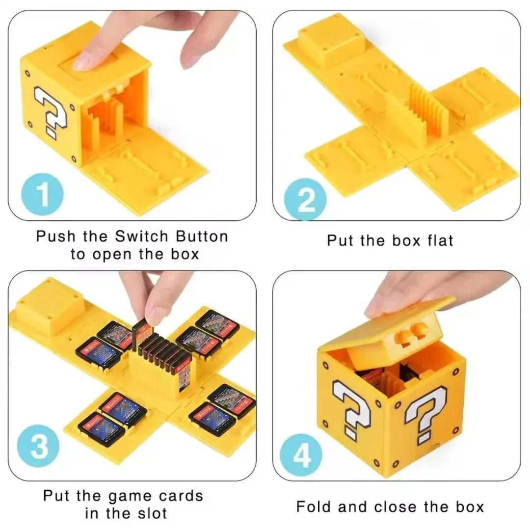 16-Slot Foldable Game Card Case | Nintendo Switch Accessory