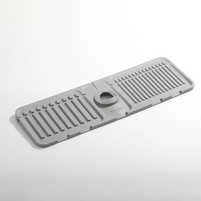 Heighten slope drain mat faucet sink splash mat drain mat pool non slip soap mat splash mat