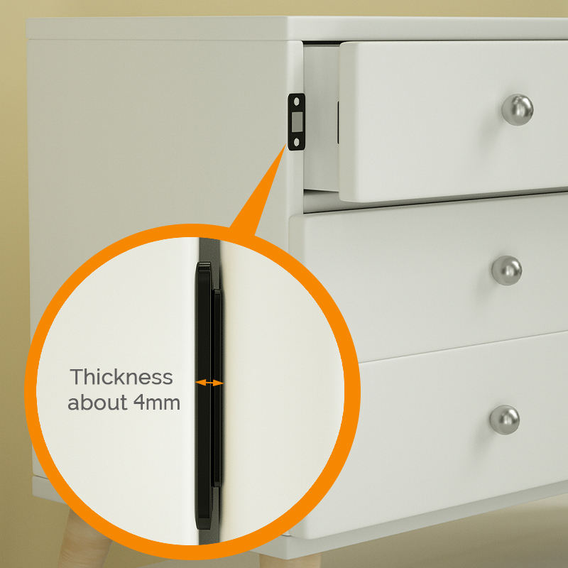 Punch Free Ultra-Thin Invisible Door Suction Sliding Door Wardrobe Door Magnetic Double Magnet Sliding Door Cabinet Strong Magnetic Absorption