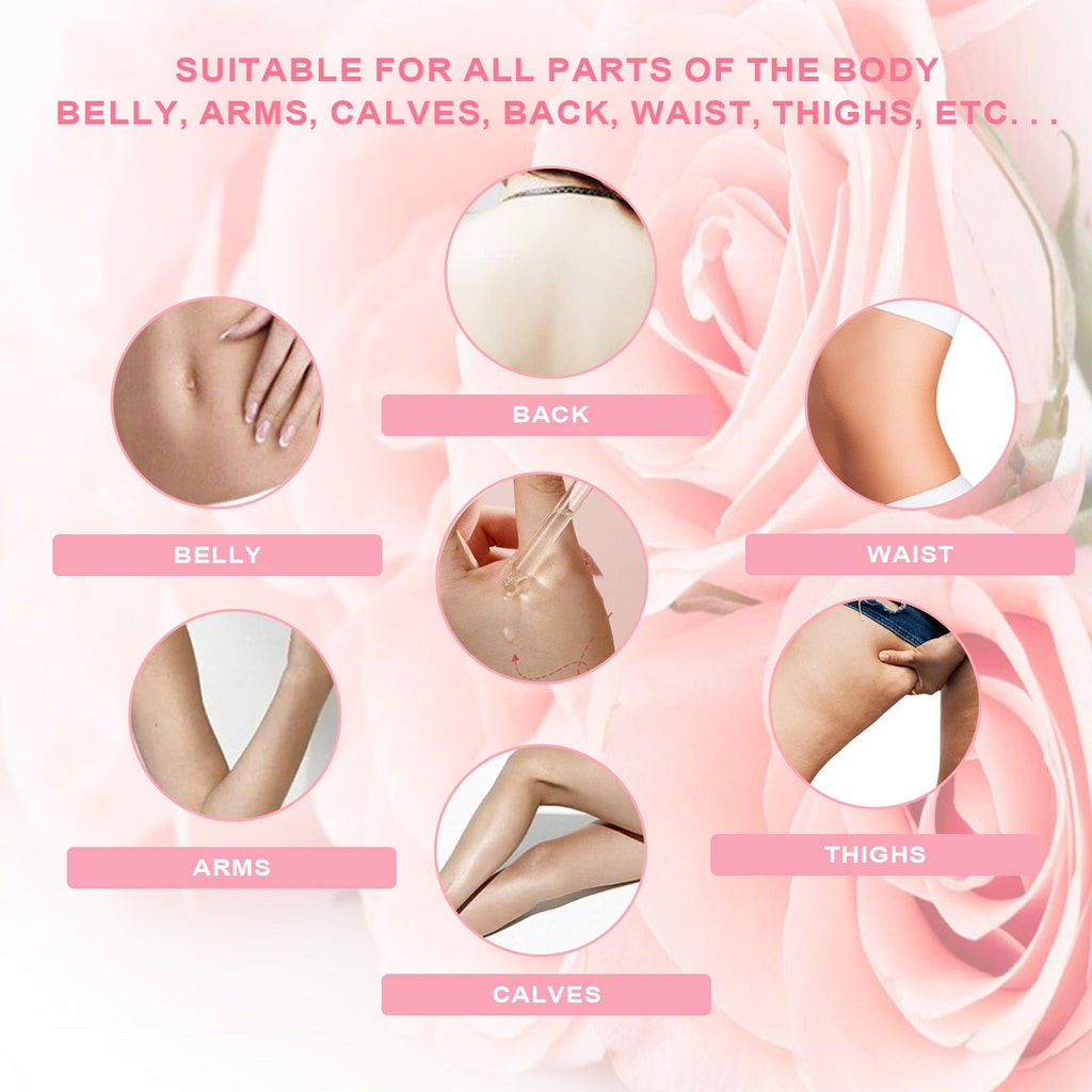 Rose Stem Flower Oil, Body Skin Massage Treatment Moisturizing And Firming Loose Skin Slimming Treatment Oil