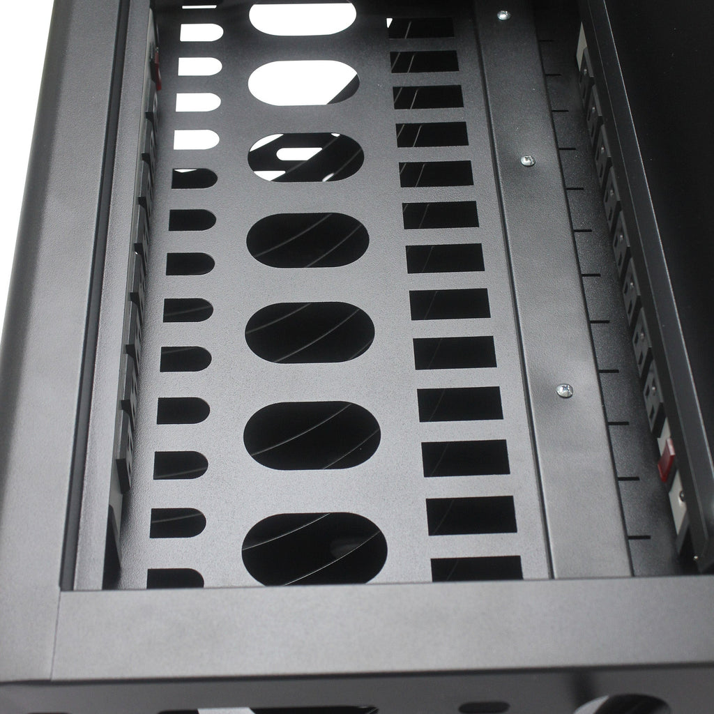 16 Bay Charging Cabinet for Laptop Chromebook Locking Charging Station-BLACK