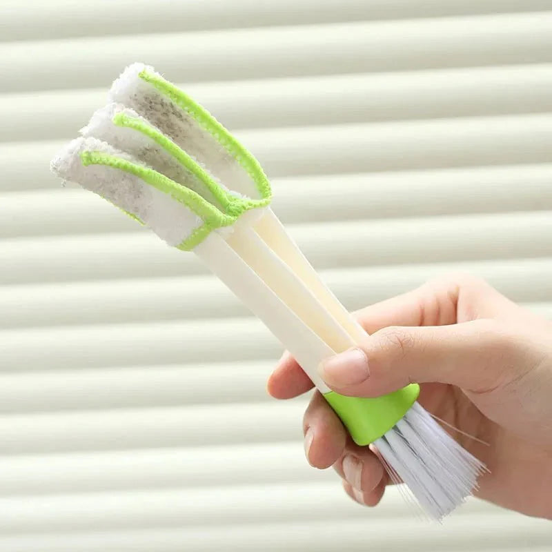 2-in-1 Car Air-Conditioner Outlet Cleaning Brush | Multi-Purpose Dust and Grille Cleaner