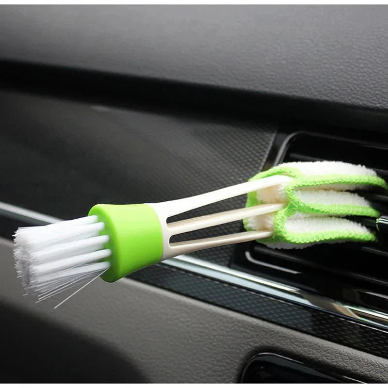 2-in-1 Car Air-Conditioner Outlet Cleaning Brush | Multi-Purpose Dust and Grille Cleaner