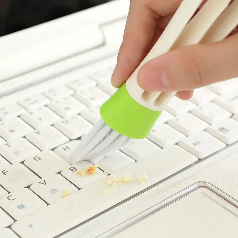 2-in-1 Car Air-Conditioner Outlet Cleaning Brush | Multi-Purpose Dust and Grille Cleaner