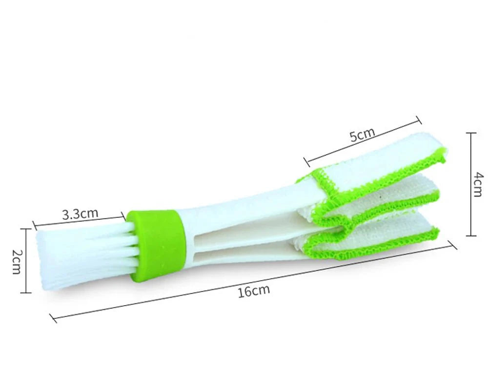 2-in-1 Car Air-Conditioner Outlet Cleaning Brush | Multi-Purpose Dust and Grille Cleaner