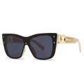 Oversized Cat Eye Sunglasses | Gradient Mirror UV400 Protection