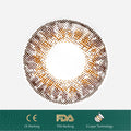 1Pcs FDA Certificate Eyes Beautiful Pupil Colorful Girl Cosplay Contact Lenses Brown(0-600°）