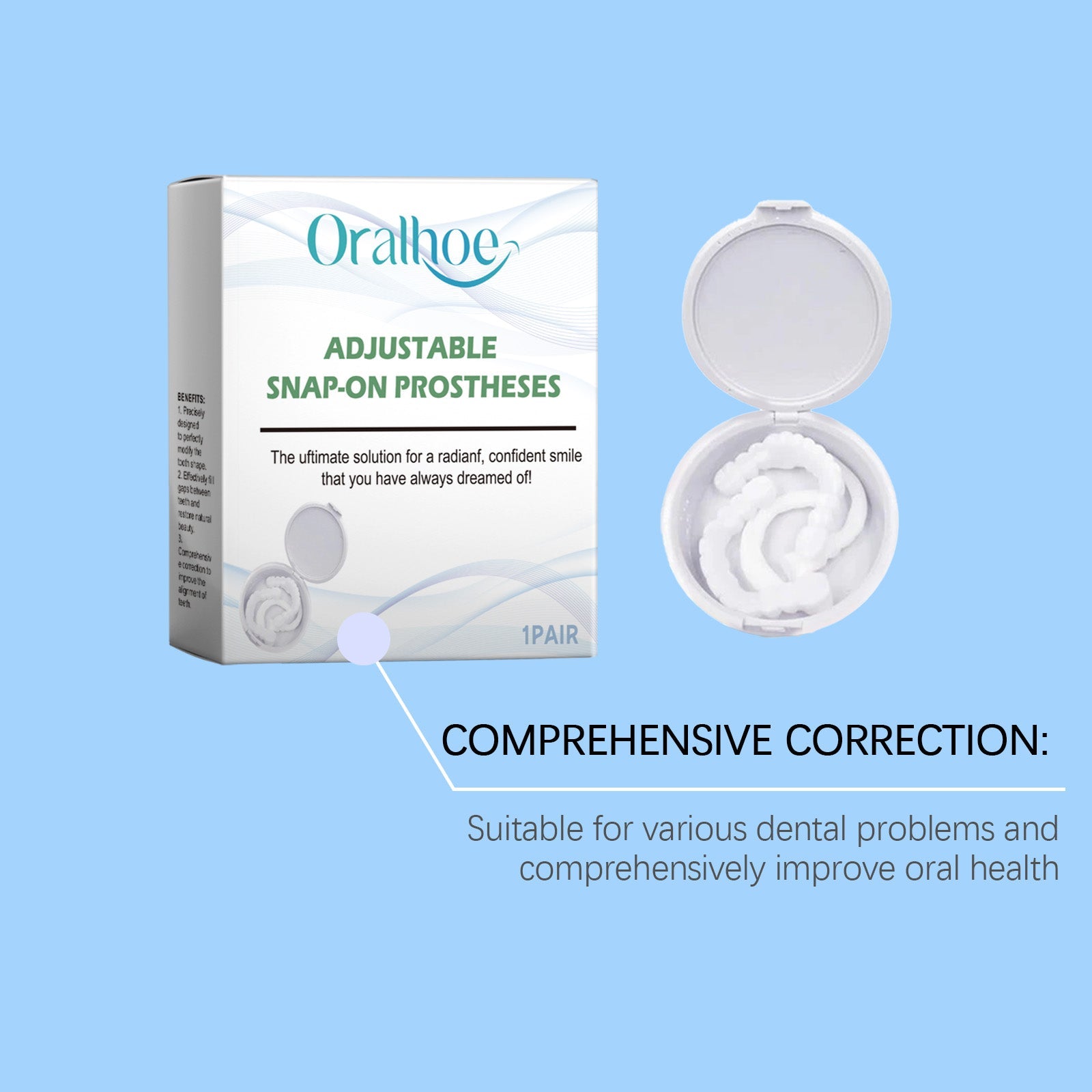 Adult Teeth Braces Denture Dentures Are Suitable For Covering Small Defects Between Teeth To Improve Appearance
