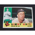 1960 Topps Baseball Card #203 – Sammy White (Boston Red Sox)