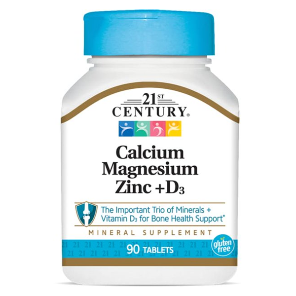 21st Century Cal Mag Zinc D Tablets 90 Ct