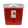 Kendall Sharps Container, 2 Gallon, Red with Hinged Lid – Each