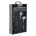 Coby® Jammerz Metal Tangle-Free Earbuds – Silver (CVE-200-SLV)