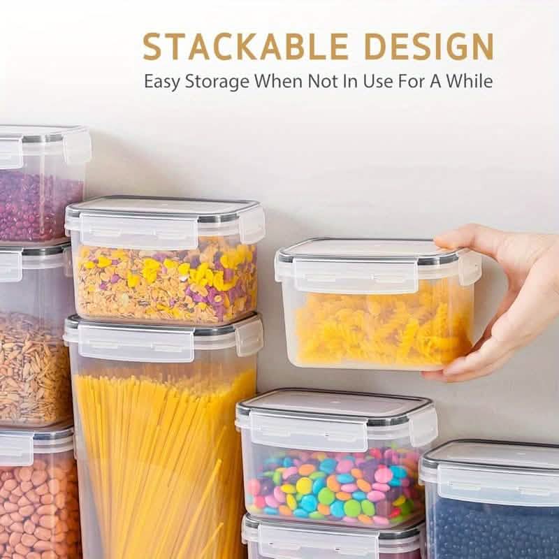 48-Piece Set: Food Storage Container Set, Fresh-Keeping and Easy-to-Secure Lids
