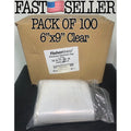 100 PACK Biohazard Specimen Transport Bags 6x9” Clear Ziplock W/ Document Pouch