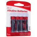 Leader AA Alkaline Batteries, 1.5V Long-Lasting Power, 4 Count Pack