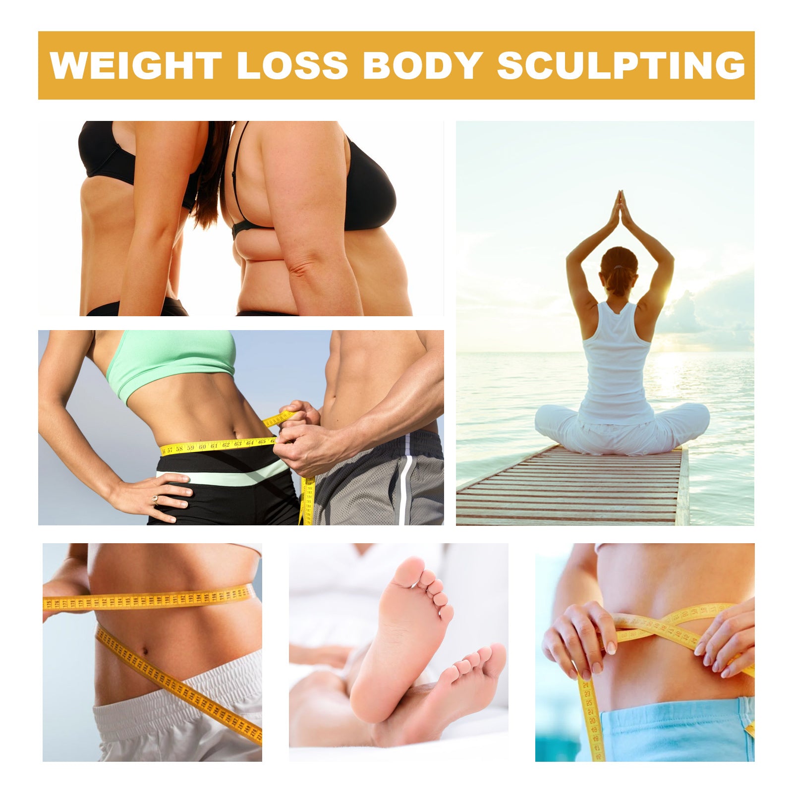 Ginger Body Shaping Foot Patch, Body Dehumidification Firming Slimming Massage Patch