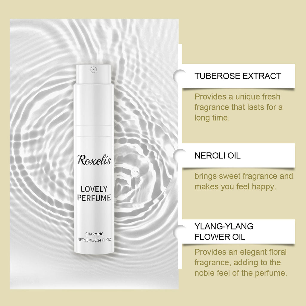 Rotated-Tuberose Perfume Spray, Women Keep Fragrance Light And Fresh Lasting Fragrance Dating Charm Perfume