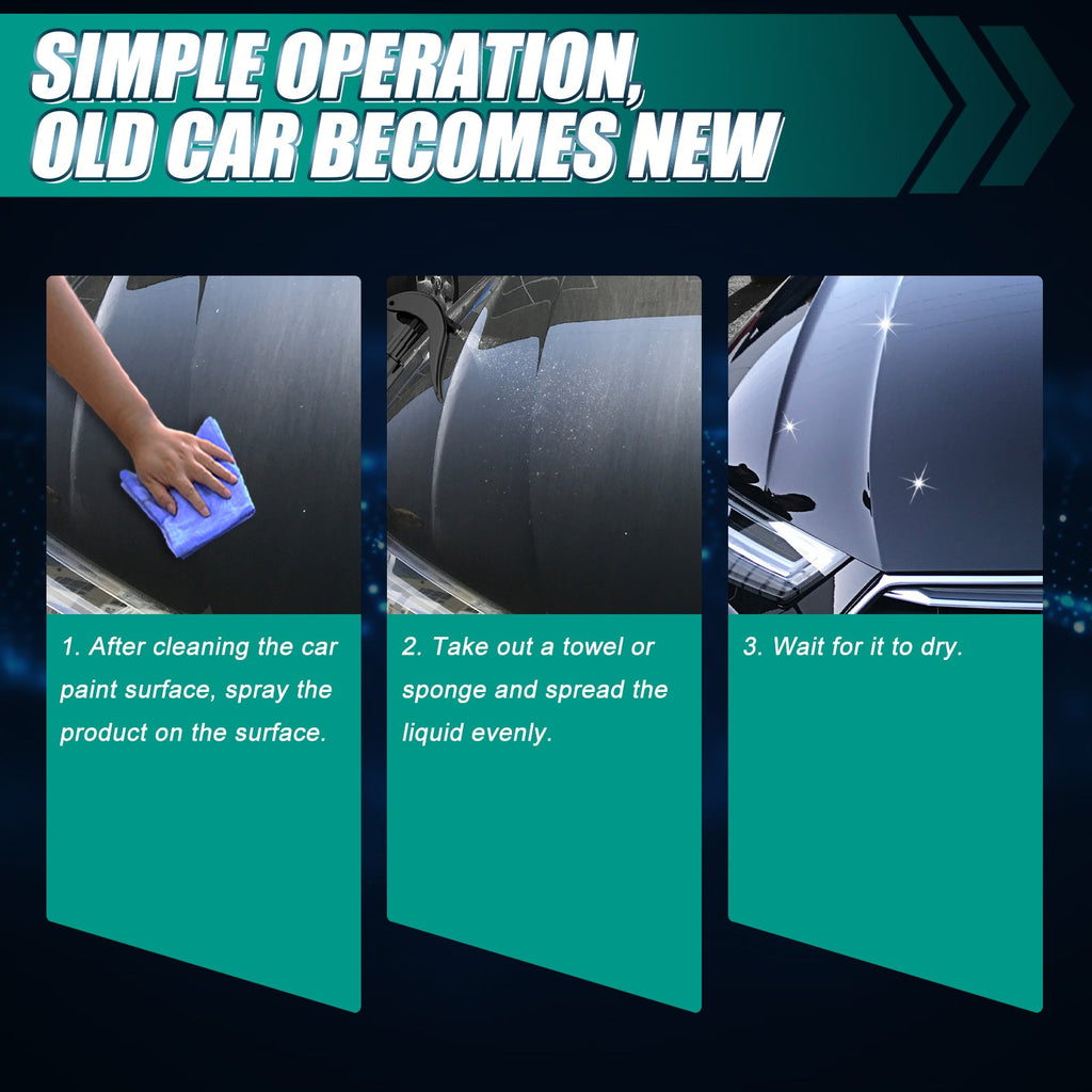 Car Coating Spray, Liquid Glass Sealing Glaze Coating Agent For Automobile Maintenance